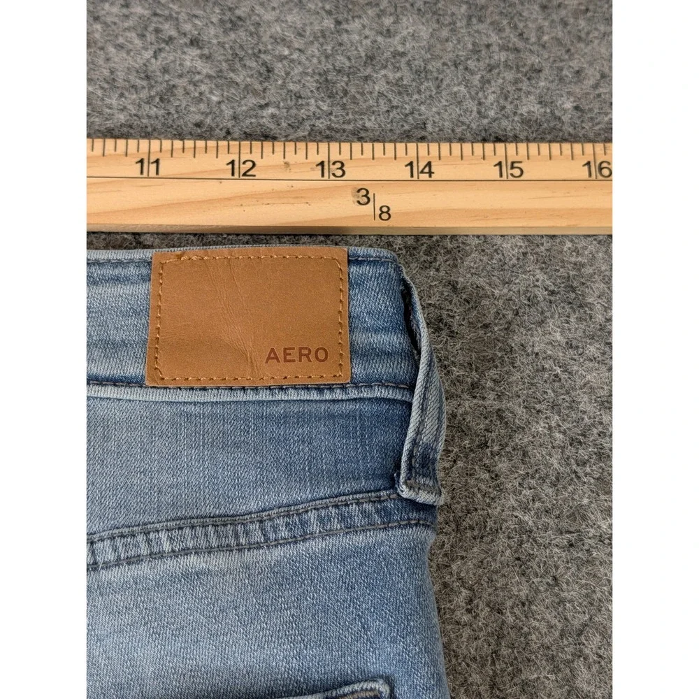 Aeropostale‎ High Rise Jegging Womens 6 Reg Light Wash Blue Skinny Denim Jeans